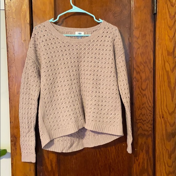Old Navy cream/tan honeycomb knit sweater - Picture 2 of 3